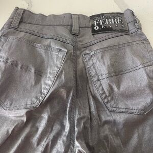 Gianfranco Ferré Metallic Gray silver  Jeans – Fits Like S–M | Made in Italy